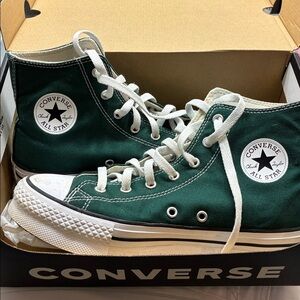 Converse Dark Green High-Top Sneakers